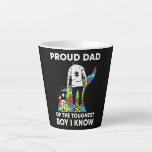 Caneca De Café Latte Presente de aniversário de quebra-cabeça do pai pa