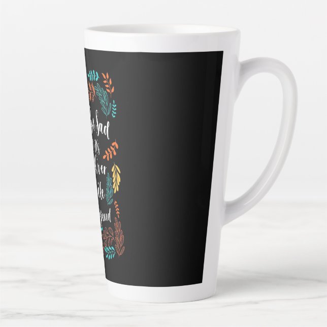 Caneca De Café Latte Presente De Aniversário Não Seja Triste (Direita)