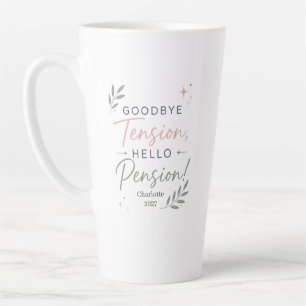 Caneca De Café Latte Presente de Aposentadoria Engraçado Personalizado