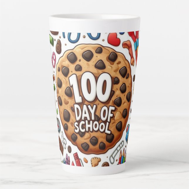 Caneca De Café Latte Presente de Apreciação do Professor (Frente)