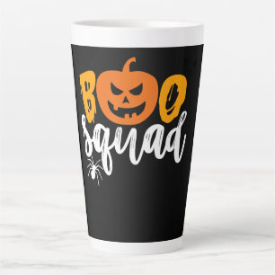 Caneca De Café Latte Presente de aranha   Esquadrão de Boo - Halloween 