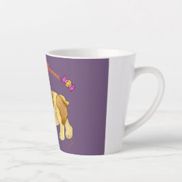 Caneca De Café Latte presente de cachorrinho de Halloween de 12 oz