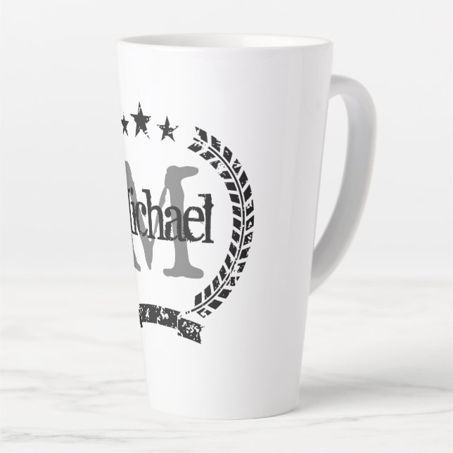 Caneca De Café Latte Presente de caneta de café em café em café com lei (Ângulo direito)