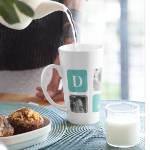 Caneca De Café Latte Presente de Dia de os pais Feliz para Foto de Cola