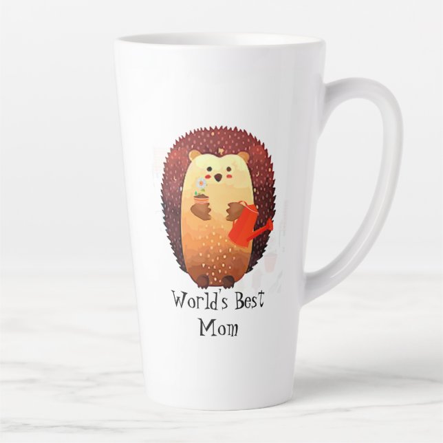 Caneca De Café Latte presente de excelente para a mãe que ama o jardim (Direita)