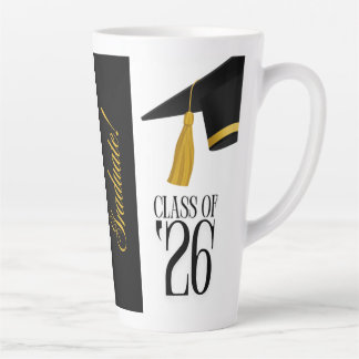 Caneca De Café Latte Presente de Formatura da Turma de 2025 com Nome e