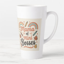 Caneca De Café Latte Presente de Mamãe de chefes mini Vida de Mãe Fofa
