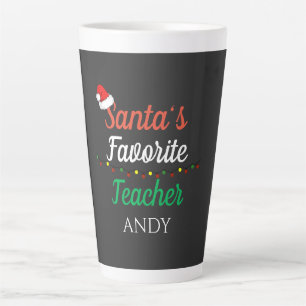 Caneca De Café Latte Presente de Natal de Agradecimento ao Professor