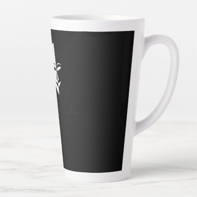 Caneca De Café Latte Presente do Ator de Máscaras de Tragédia de Comédi (Direita)