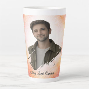 Caneca De Café Latte Presente do Dia dos Namorados com Foto Personaliza