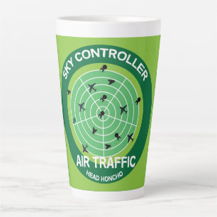 Caneca De Café Latte Presente engraçado para Controlador de Tráfego Aér