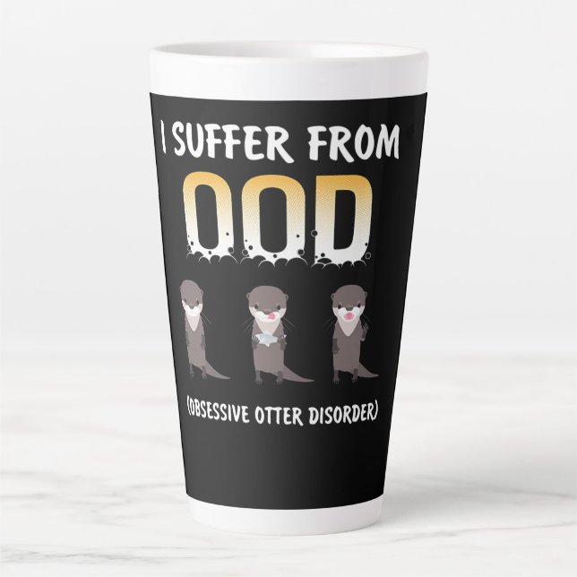 Caneca De Café Latte Presente externo | Perturbação Obsessiva (Frente)