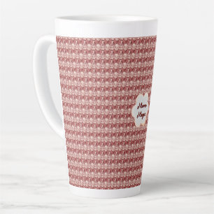 Caneca De Café Latte Presente floral personalizado e feito sob medida p