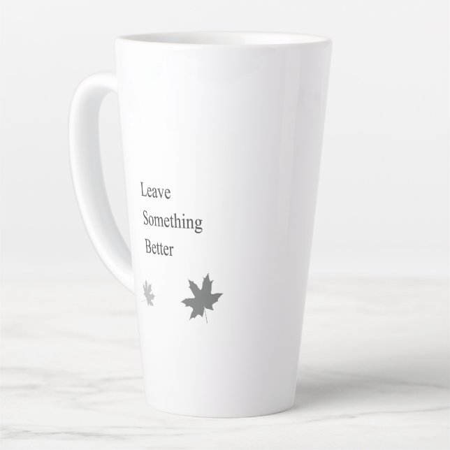 Caneca De Café Latte Presente Inspirador para Profissionais e Líderes (Ângulo esquerdo)