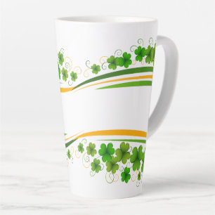 Caneca De Café Latte Presente para o Dia de São Patrício