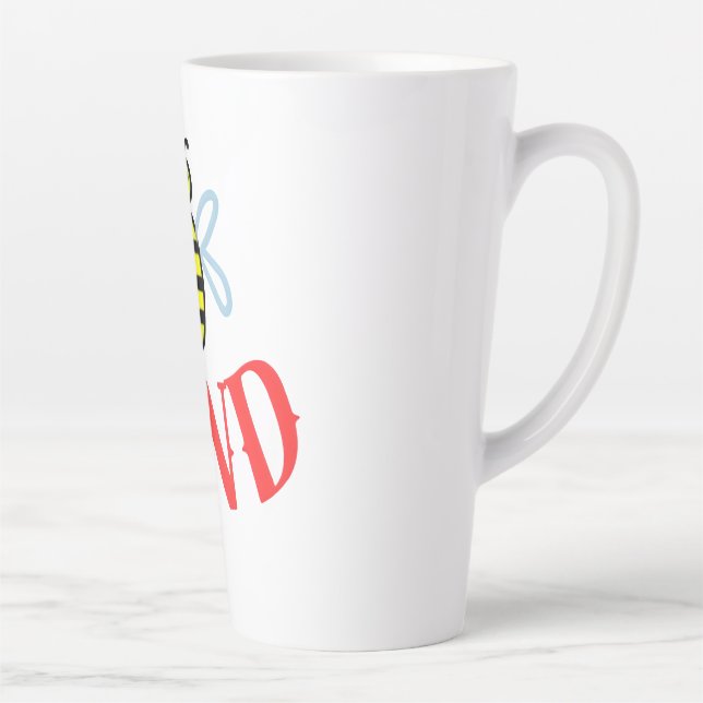 Caneca De Café Latte Presente Personalizado Abelha Gentil (Direita)