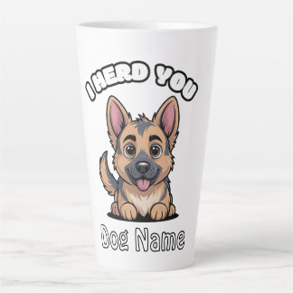 Caneca De Café Latte Presente Personalizado de Cachorro Pastor Alemão '