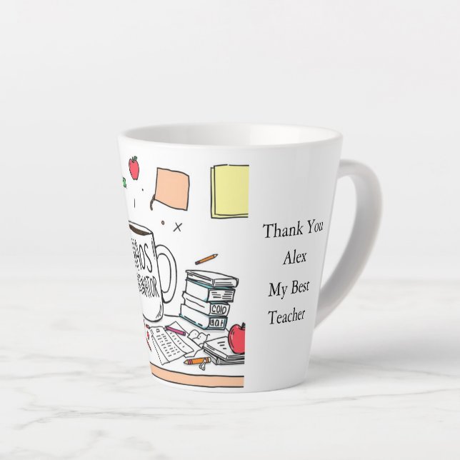 Caneca De Café Latte Presente Personalizado de Café em Agradecimento ao (Ângulo direito)