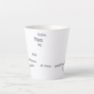 Caneca De Café Latte Presente Personalizado Diário Divertido do Zodíaco