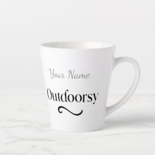 Caneca De Café Latte Presente Personalizado Fofo ao Ar Livre com o nome