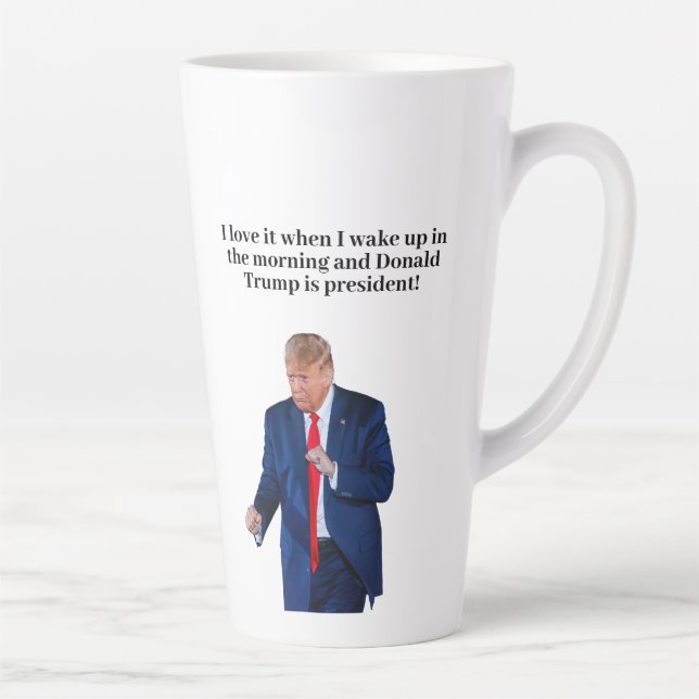 Caneca De Café Latte Presente Trump 2024 (Direita)