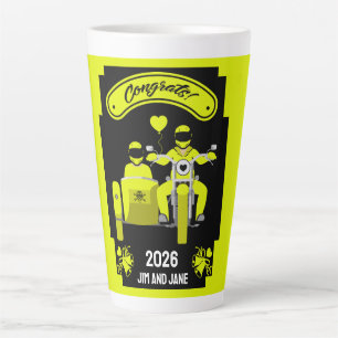 Caneca De Café Latte Presentes De Casamento De Motocicletas Para Casal