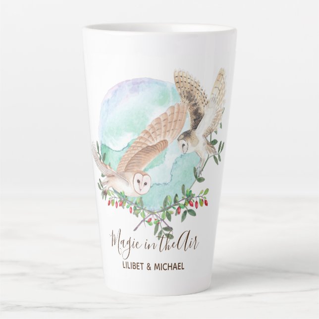 Caneca De Café Latte PRESENTES DE CORUJA - Personalizados (Frente)