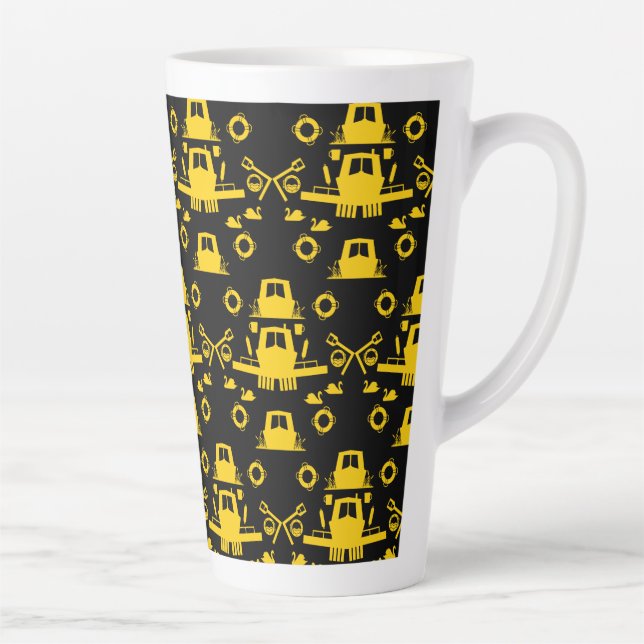 Caneca De Café Latte Presentes de Narrowboat britânicos (Direita)