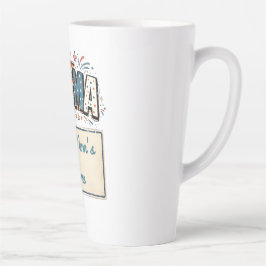 Caneca De Café Latte presentes dia das mães - mamãe
