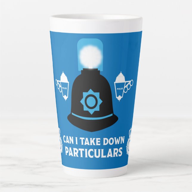 Caneca De Café Latte Presentes E Acessórios Da Polícia Britânica (Frente)