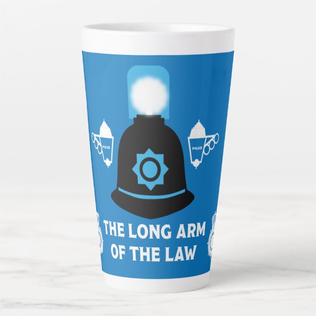 Caneca De Café Latte Presentes E Acessórios Da Polícia Britânica (Frente)