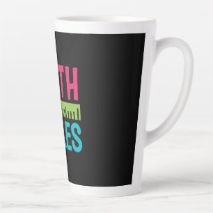 Caneca De Café Latte Presentes Professor Regras de Matemática