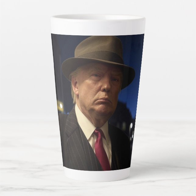 Caneca De Café Latte Presidente Americano Donald Trump Padrinho (Frente)