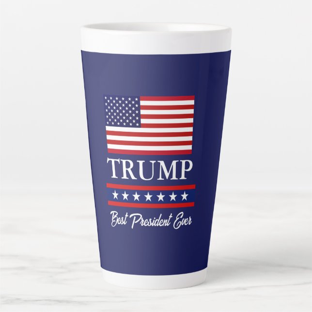 CANECA DE CAFÉ LATTE PRESIDENTE DONALD TRUMP MELHOR PRESIDENTE DE TODOS (Frente)