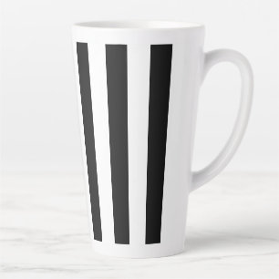 Caneca De Café Latte Preto e Branco em Strike
