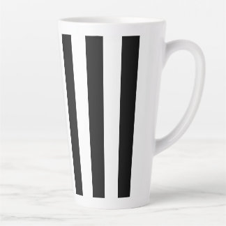 Caneca De Café Latte Preto e Branco em Strike
