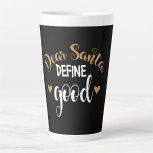 Caneca De Café Latte Prezados Papais noeis definem o bom