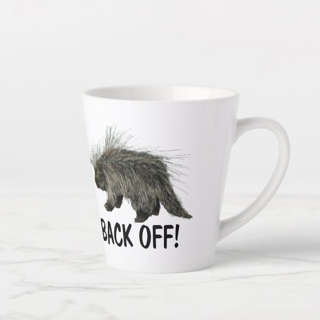 Caneca De Café Latte Prickly Porky (Direita)