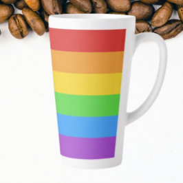 Caneca De Café Latte Pride Rainbow