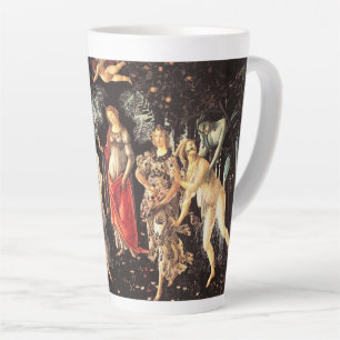 Caneca De Café Latte Primavera / Alegoria de Primavera por Botticelli