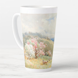 Caneca De Café Latte Primavera de Vintage por Joseph Rubens Powell