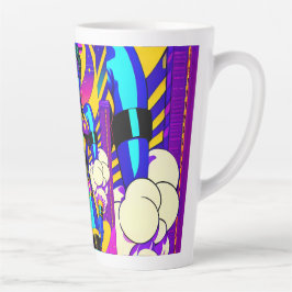 Caneca De Café Latte Princesa na Prowl - Ken Gage Art