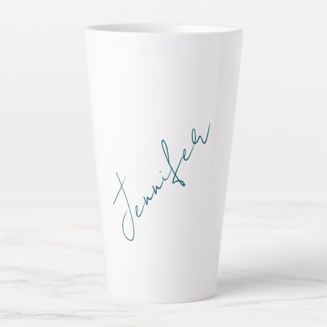 Caneca De Café Latte Professional elegant modern minimalist plain (Frente)
