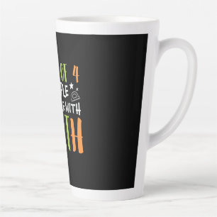 Caneca De Café Latte Professor De Matemática Lutando Com Matemática