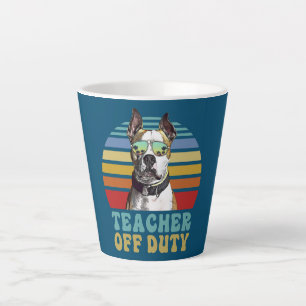 Caneca De Café Latte Professor Fora de Serviço American Staffordshire T