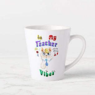 Caneca De Café Latte Professora