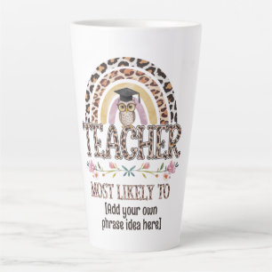 Caneca De Café Latte 🎓 Professora Deu Ideias: Mais Provável Para PERSO
