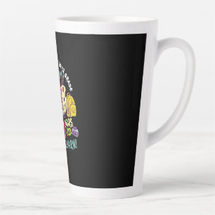 Caneca De Café Latte Professora Do 5 No Meu Primeiro Dia Do Quinto Grau