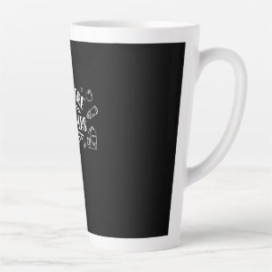Caneca De Café Latte Professores de creche