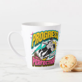 Caneca De Café Latte Progresso em relação ao Mug de Perfeição - Manhã I